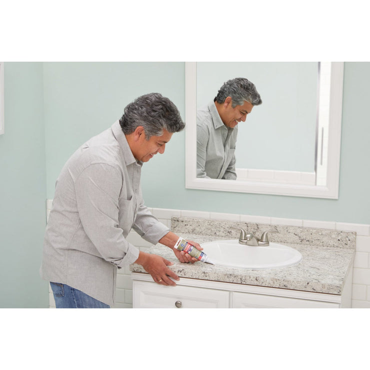 GE Advanced Silicone 2 Kitchen & Bath Sealant - Squeeze, Almond, 2.8oz
