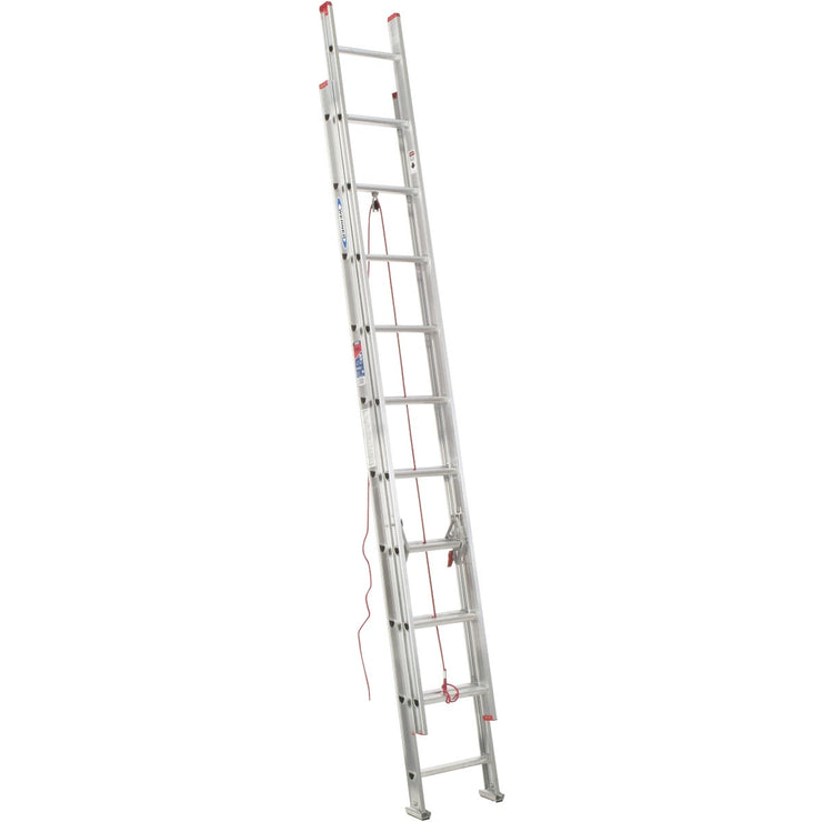 Werner 20 Ft. Aluminum Extension Ladder with 200 Lb. Load Capacity Type III Duty Rating