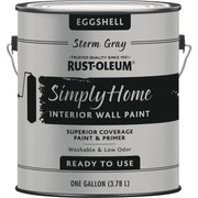 Simply Home Eggshell Storm Gray Interior Wall Paint, Gallon