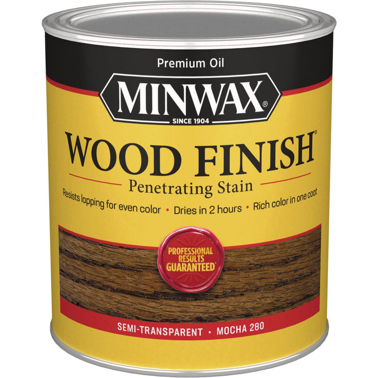 Minwax Wood Finish Penetrating Stain, Mocha, 1 Qt.