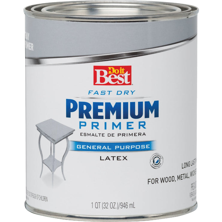 Do it Best Premium Latex Interior/Exterior Primer, Gray, 1 Qt.