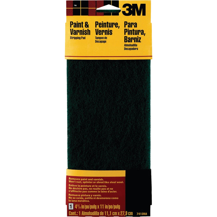 3M 4-1/2 In. x 11 In. Paint Stripping Abrasive Stripping Pad