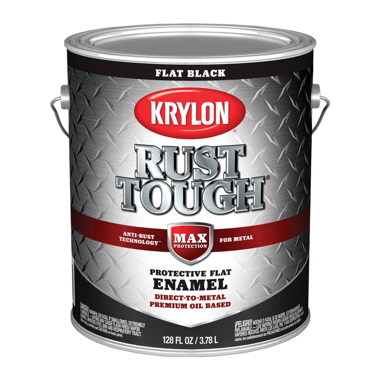 Valspar Anti-Rust Oil-Based Flat Armor Rust Control Enamel, Black, 1 Gal.