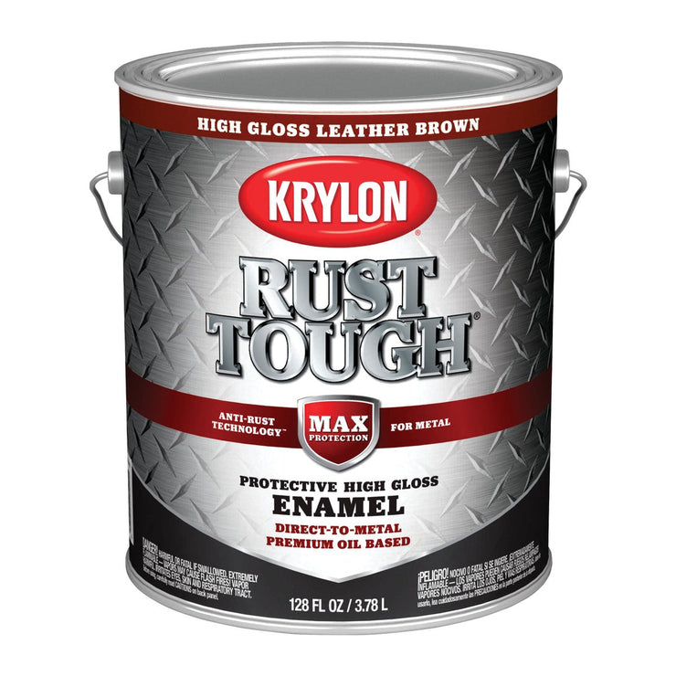 Valspar Anti-Rust Oil-Based Gloss Armor Rust Control Enamel, Brown, 1 Gal.