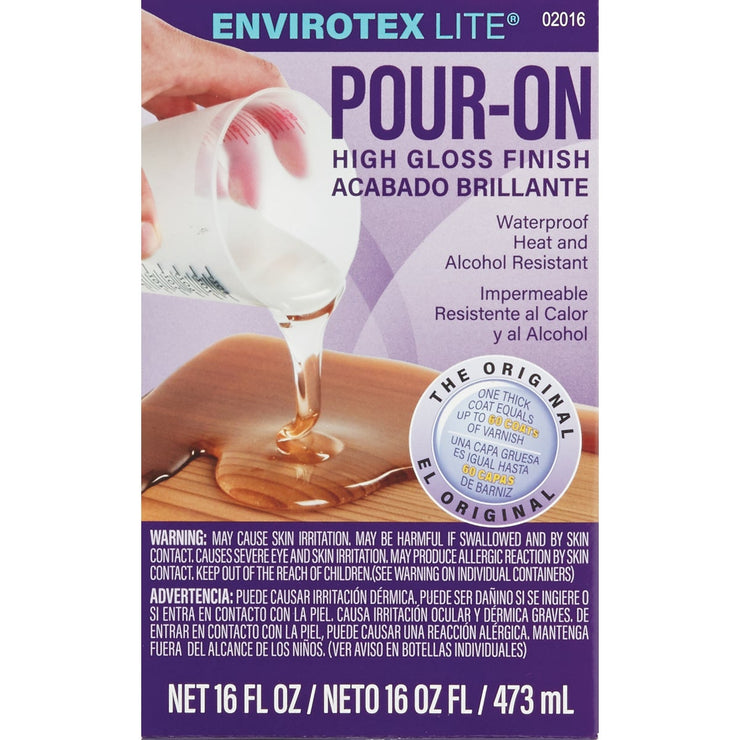 Envirotex Lite Pour-On 16 Oz. High-Gloss Finish