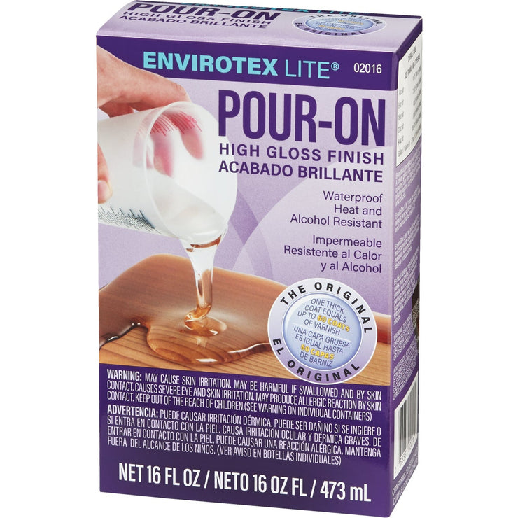 Envirotex Lite Pour-On 16 Oz. High-Gloss Finish