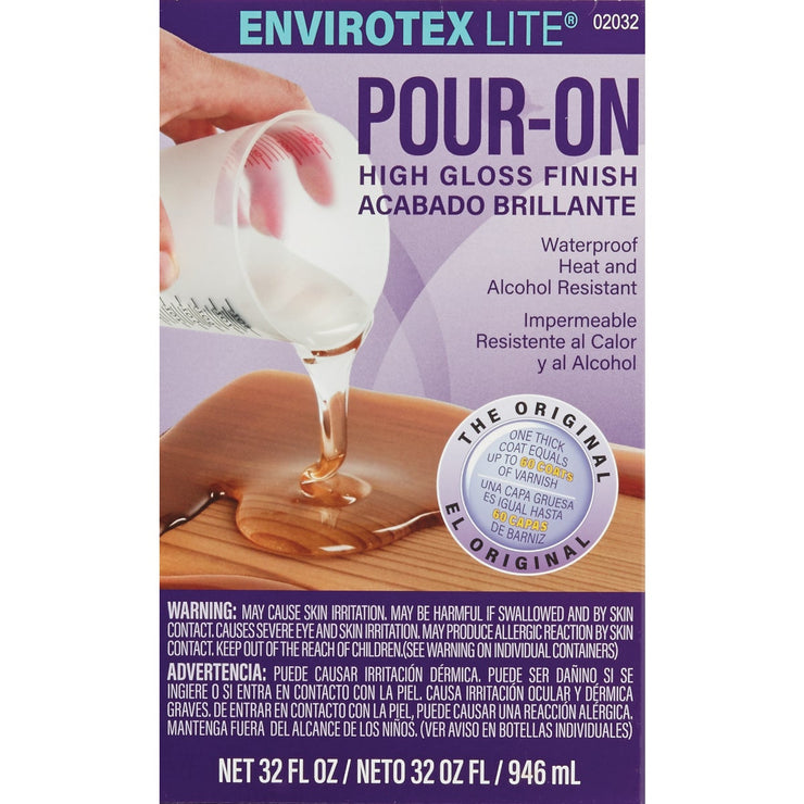 Envirotex Lite Pour-On 32 Oz. High-Gloss Finish