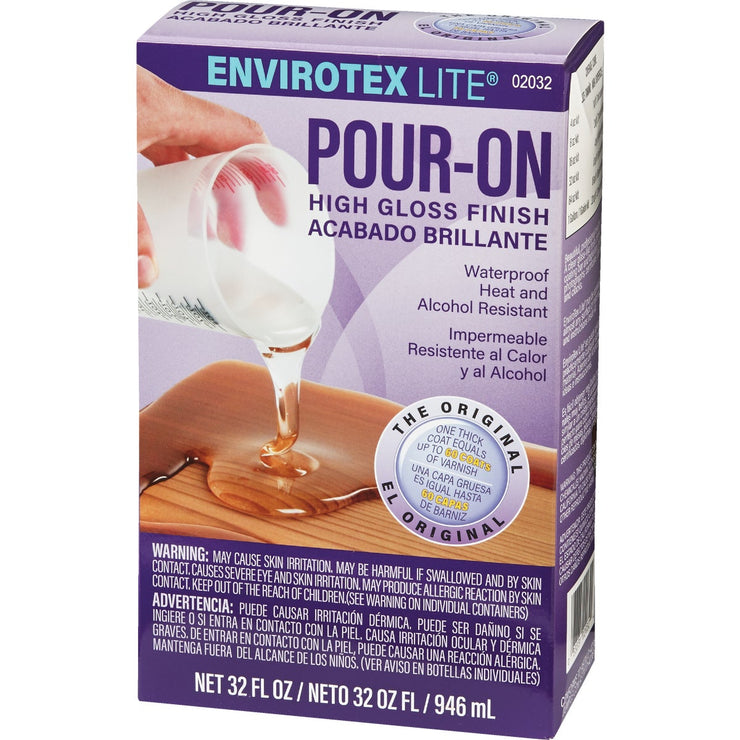 Envirotex Lite Pour-On 32 Oz. High-Gloss Finish