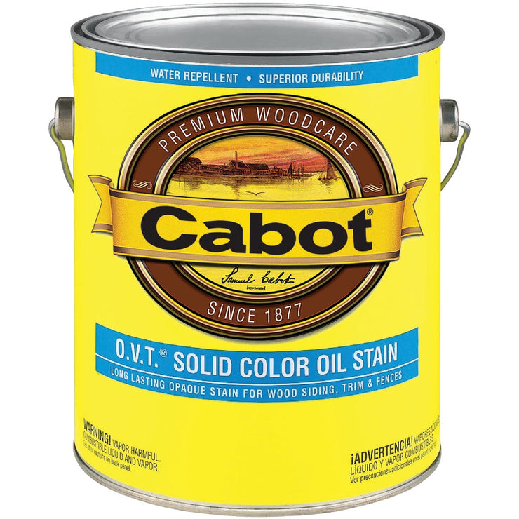 Cabot O.V.T. Solid Color Oil Exterior Stain, Neural Base, 1 Gal.