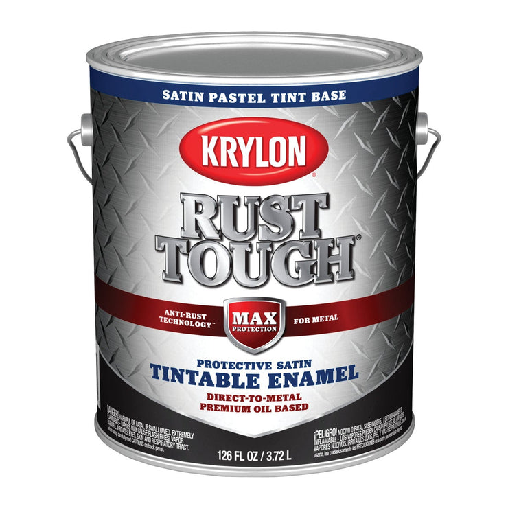Valspar Anti-Rust Oil-Based Satin Armor Rust Control Enamel, Pastel Base, 1 Gal.