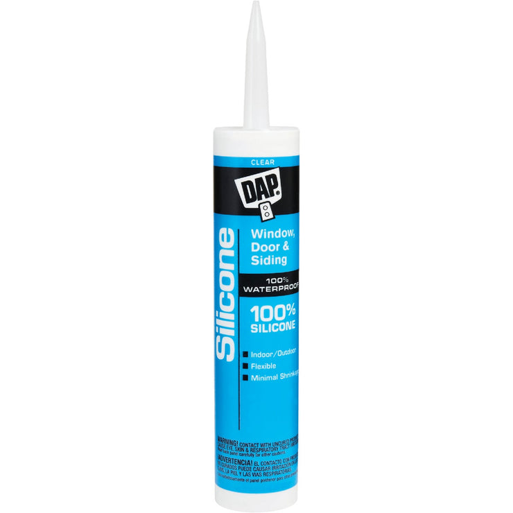 DAP 9.8 Oz. Window, Door & Siding Silicone Sealant, Clear