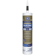 GE Advanced Silicone 2 Window & Door Sealant, Black, 10.1oz