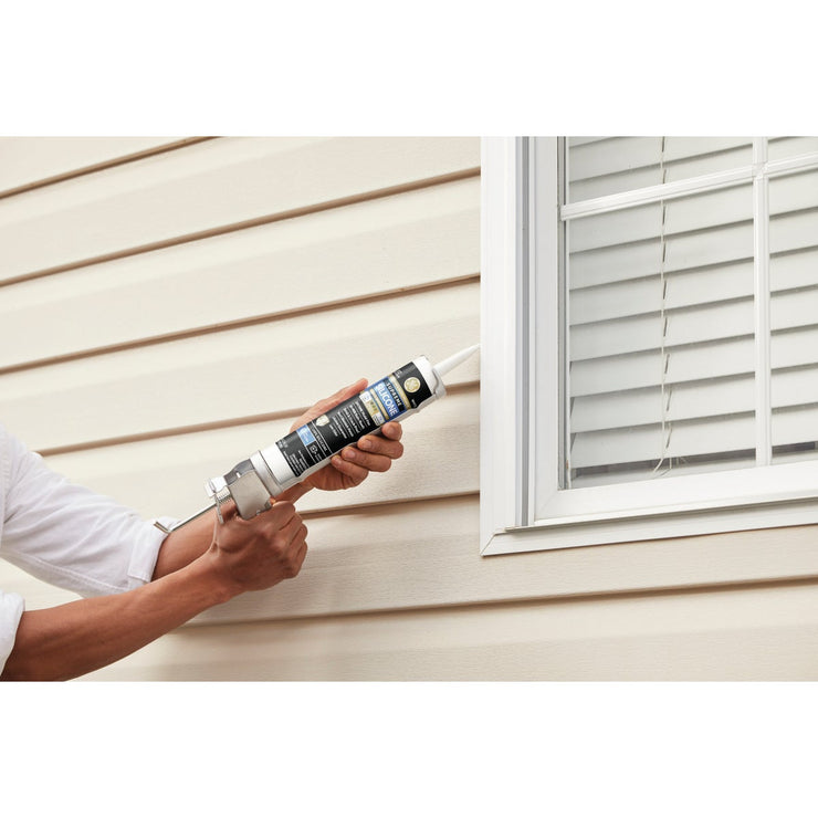 GE Supreme Silicone Window & Door Sealant, Clear, 10.1oz