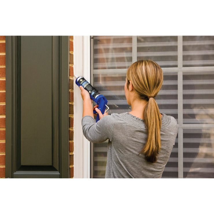 GE Supreme Silicone Window & Door Sealant, Clear, 10.1oz