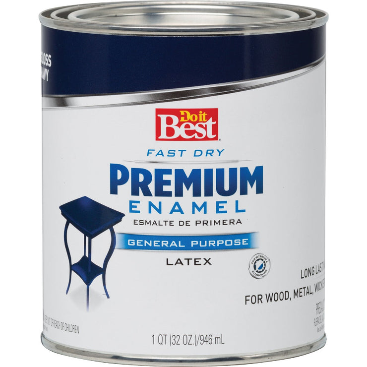 Do it Best Fast Dry Acrylic Latex Gloss Premium Enamel, Navy Blue, 1 Qt.
