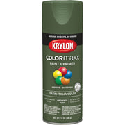 Krylon ColorMaxx 12 Oz. Satin Spray Paint, Italian Olive