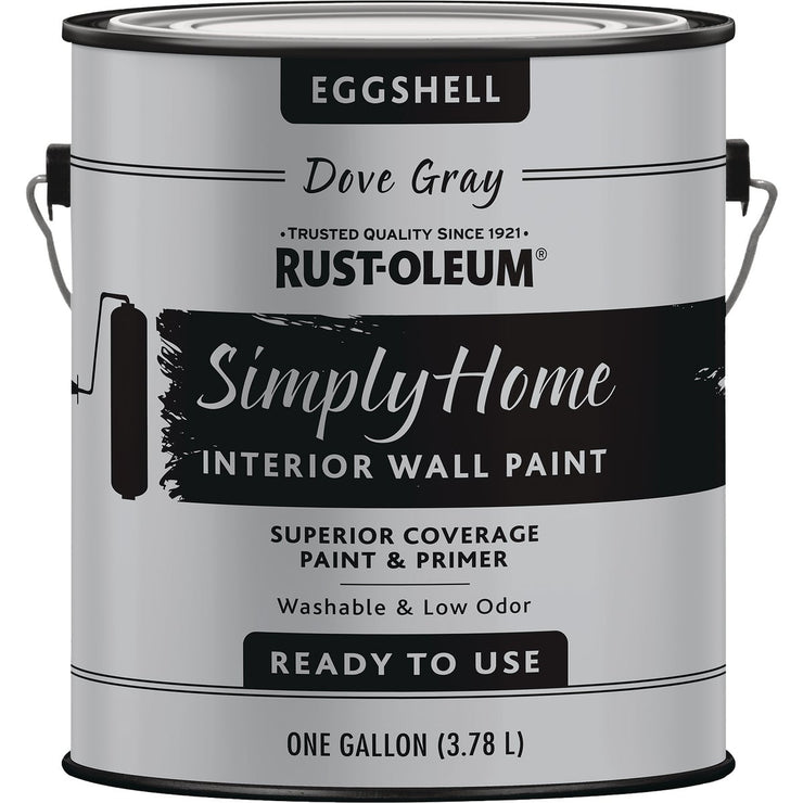 Simply Home Eggshell Dove Gray Interior Wall Paint, Gallon