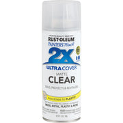 Rust-Oleum Painter's Touch 2X Ultra Cover Clear 12 Oz. Matte Finish Spray Paint, Clear