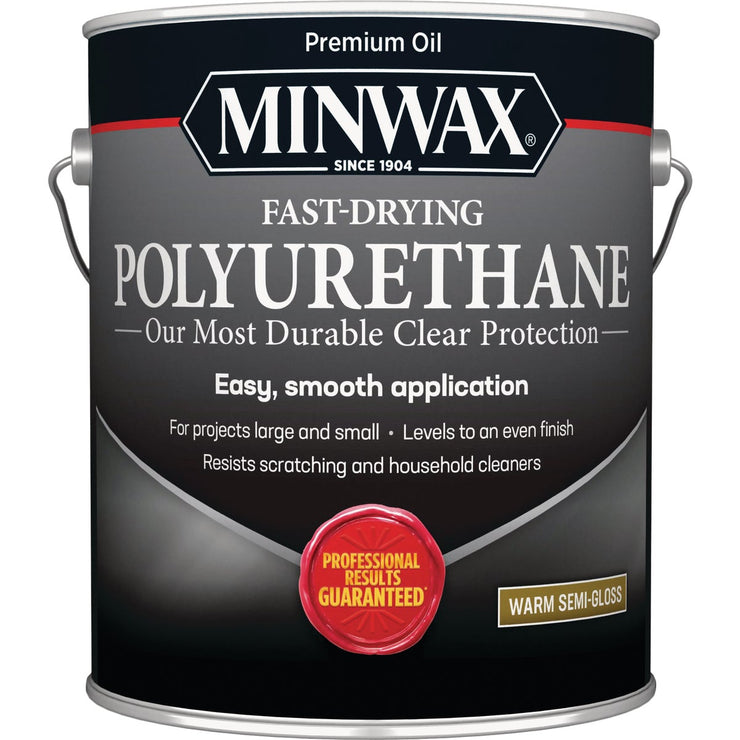 Minwax Semi-Gloss Fast-Drying Interior Polyurethane, 1 Gal.