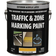 Traffic And Zone Yellow Latex Gallon Traffic Paint