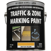 Traffic And Zone Yellow Latex Gallon Traffic Paint