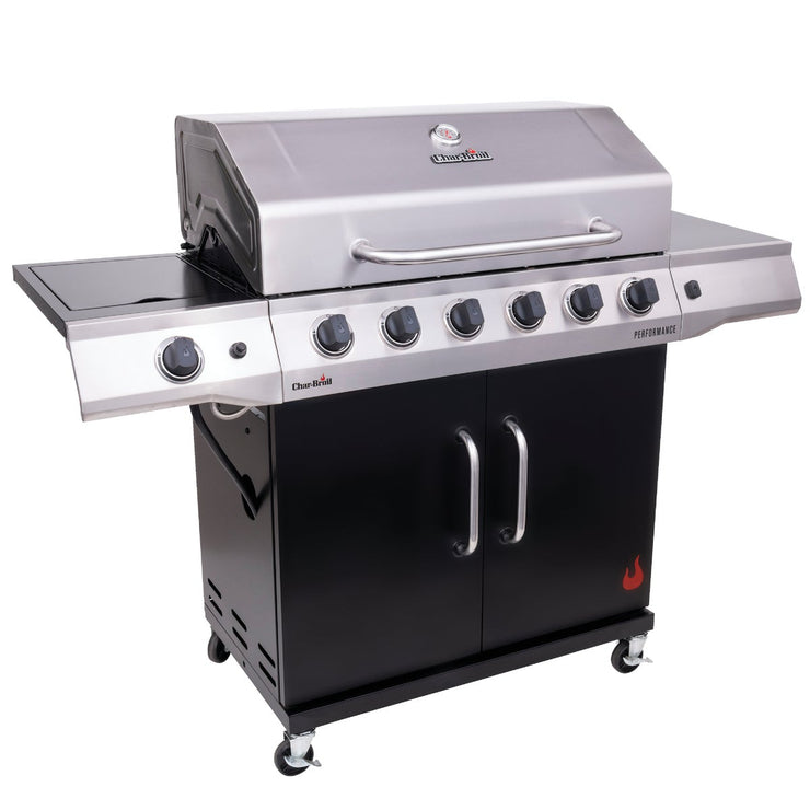 Char Broil Performance Series 6 Burner Stainless Steel 60 000 BTU LP G Hemlock Hardware