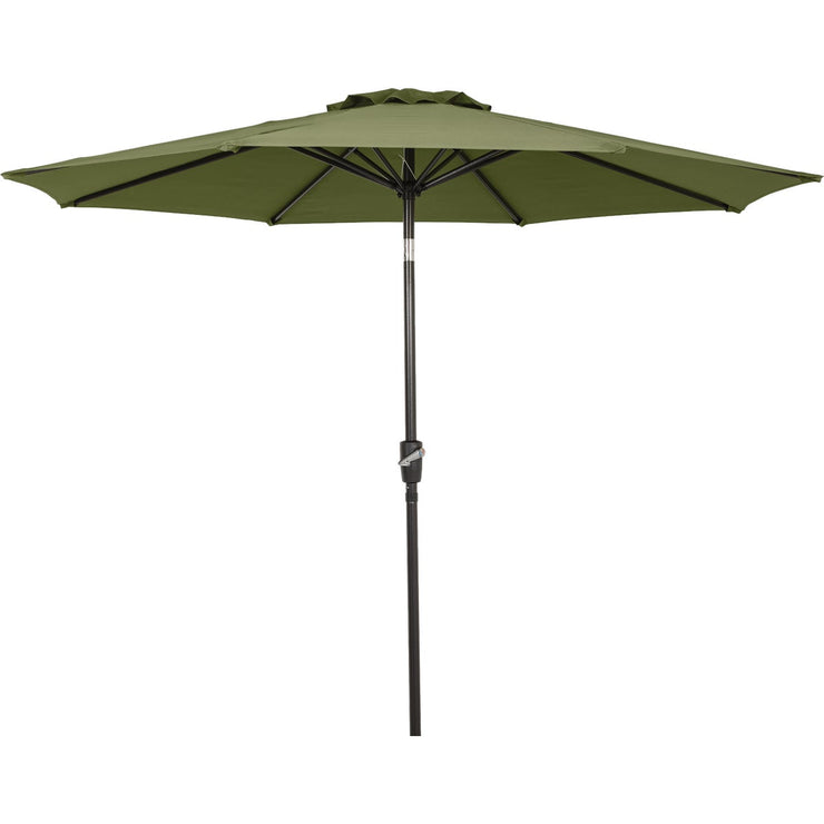 Outdoor Expressions 9 Ft. Aluminum Tilt/Crank Heather Green Patio Umbrella