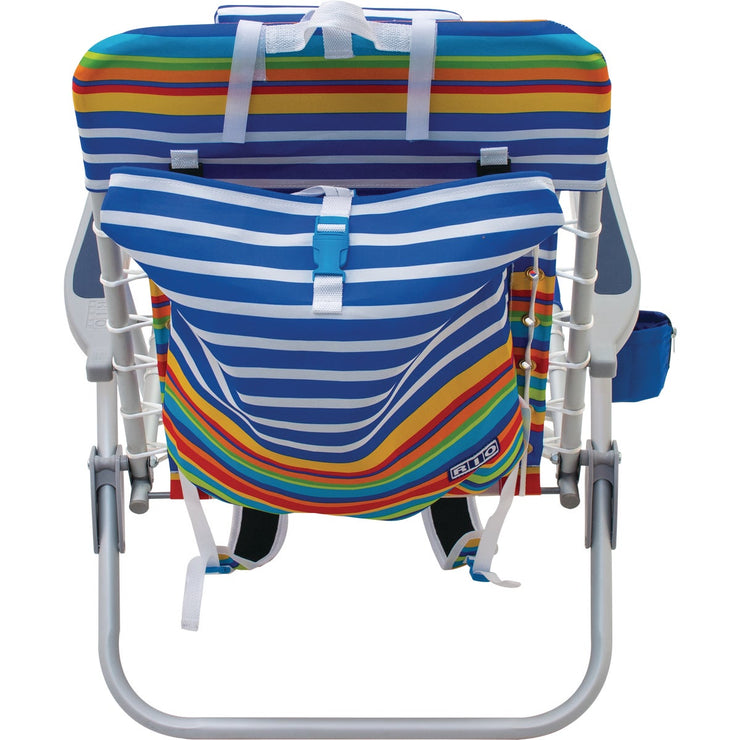 Rio Brands Blue Polyester Lace-Up Backpack Folding Chair