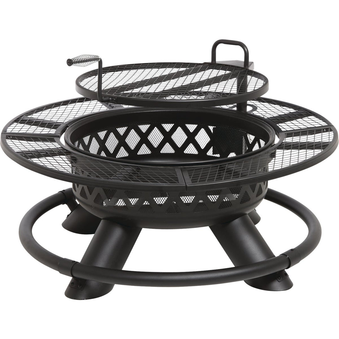 Big Horn 47 In. Camp Black Round Steel Fire Pit – Hemlock Hardware