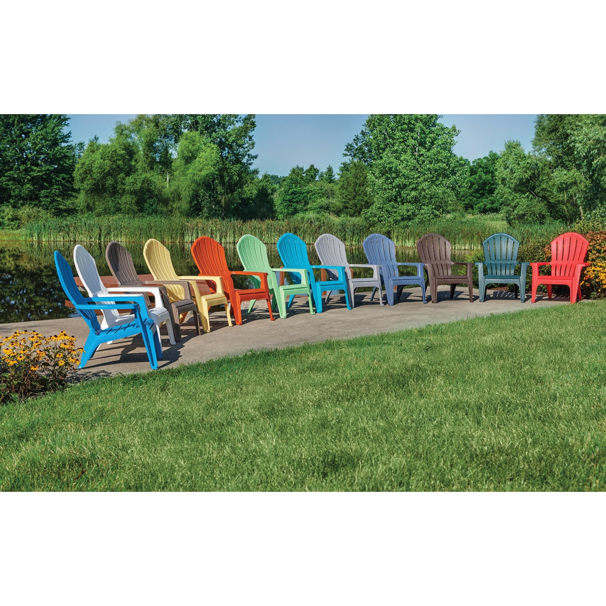 Adams RealComfort Bluestone Resin Adirondack Chair – Hemlock Hardware