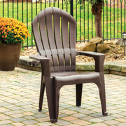Adams Big Easy Earth Brown Resin Adirondack Chair