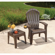 Adams Big Easy Earth Brown Resin Adirondack Chair