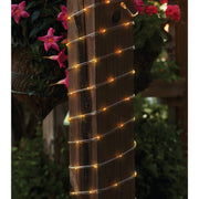 Outdoor Expressions 28 Ft.100-Light LED Warm White Solar Rope Light