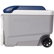 Igloo MaxCold 40 Qt. Roller Cooler, Ash Gray & Aegean Sea