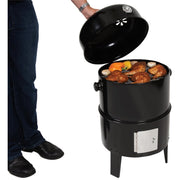 GrillPro 16 In. 400 Sq. In. Upright Traditional Water Charcoal/Pellet Smoker