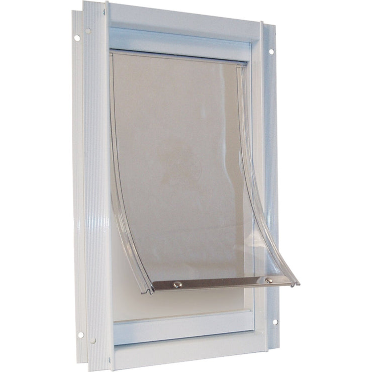 Ideal Pet 7 In. x 11-1/4 In. Medium Aluminum White Pet Door