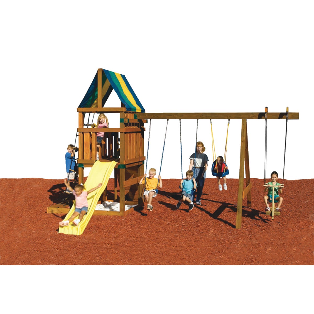 Swing N Slide Alpine Custom ReadyToBuild Swing Set Kit Hemlock Hardware