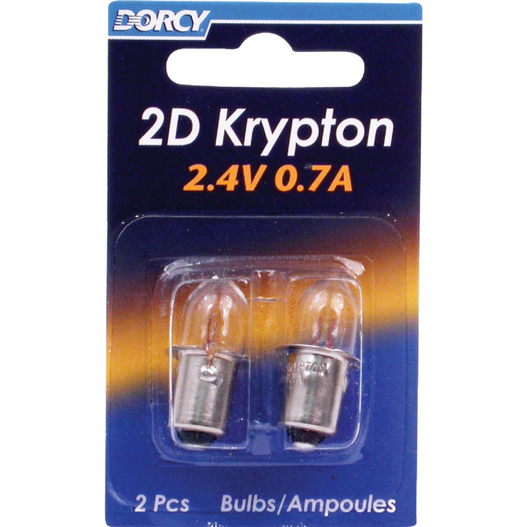 dorcy flashlight rechargeable bulbs Dorcy 2D Krypton 2.4V 0.7A Flashlight Bulb (2-Pack) – Hemlock Hardware
