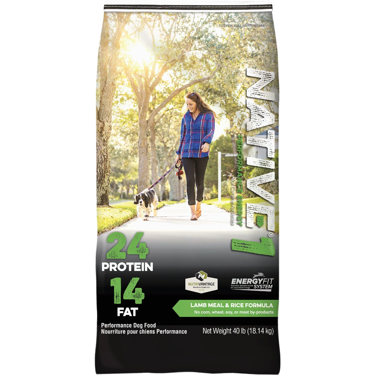 Kent Native Performance 40 Dry Dog Food, Energy Level