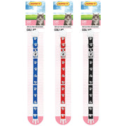 Westminster Pet Ruffin' it Adjustable Reflective Paw Print Cat Collar with Breakaway Clasp