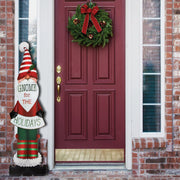 Alpine 2 In. W. x 47 In. H. x 11 In. L. Gnome for the Holidays Porch Greeter Sign with Easel
