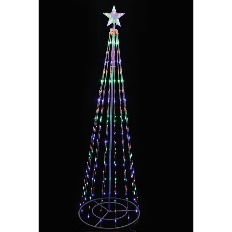 Alpine 47 In. LED 8-Function Multi-Color Christmas Tree Tower