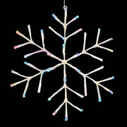 Alpine 16 In. LED Multi-Color Snowflake Hanging Lighted Decoration