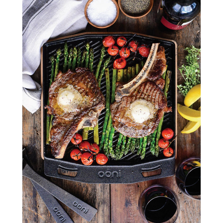 Ooni Cast Iron Dual-Sided Grizzler Plate – Hemlock Hardware