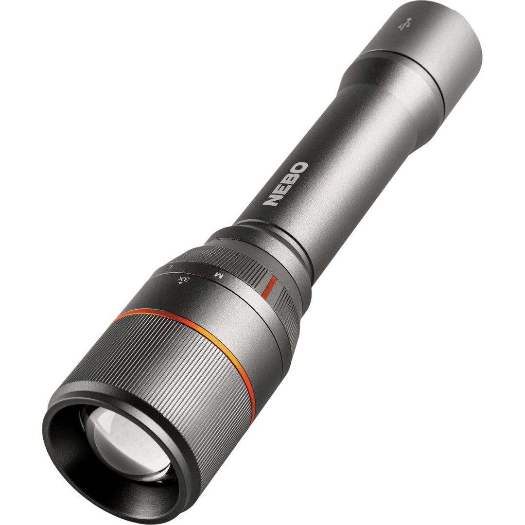 Nebo DaVinci LED Anodized Aluminum 3500 Lm. Rechargeable Flashlight – Hemlock Hardware Nebo DaVinci LED Anodized Aluminum 3500 Lm. Rechargeable Flashlight – Hemlock Hardware