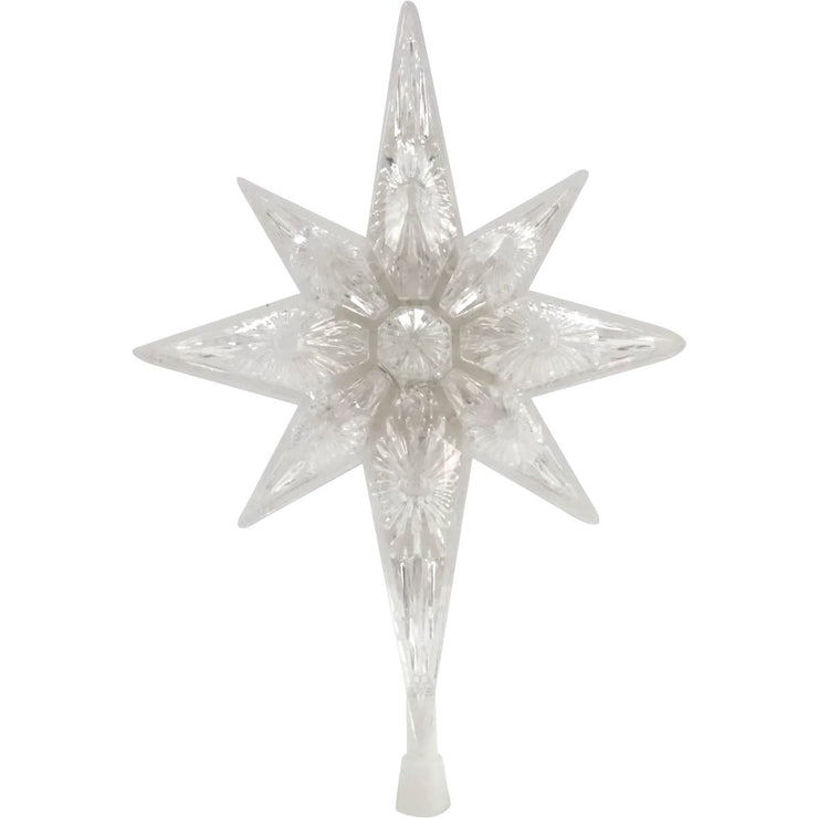 Alpine Transparent LED 11 In. Star Christmas Tree Topper