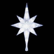 Alpine Transparent LED 11 In. Star Christmas Tree Topper