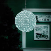 Alpine 5 In. Warm White & Cool White LED Sphere Christmas Ornament