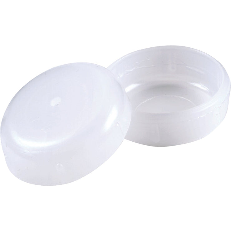 Do it 1-1/2 In. White Round Plastic Patio Furniture Cap For Wrought Iron (4-Pack)
