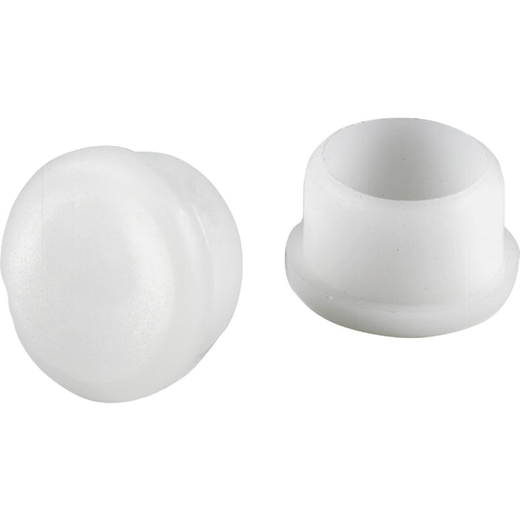 Do it 7/8 In. White Round Plastic Replacement Patio Furniture Cap (4-Pack)